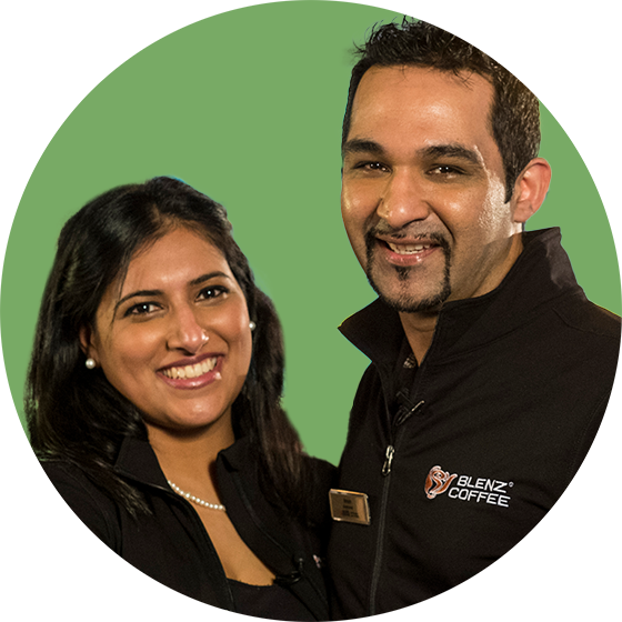 Aman and Amrit, Franchise Partners of Blenz in Westbrook Village (Vancouver, BC)